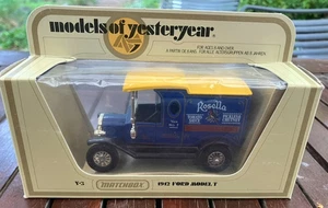 1/43 Matchbox Models of Yesteryear Model T Ford 1912 Rosella Tomato Sauce Y-3 - Picture 1 of 2
