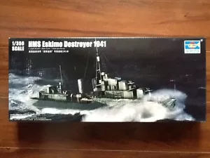 TRUMPETER 1/350 WW II BRITISH NAVY HMS ESKIMO DESTROYER 1941 MODEL KIT 05331 NIB - Picture 1 of 6