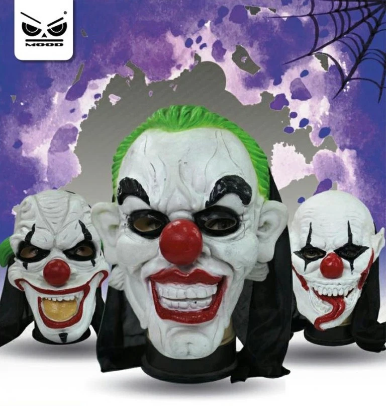 CARNEVALE HALLOWEEN MASCHERA IN LATTICE HORROR CLOWN ASSASSINO - Immagine 1 di 1