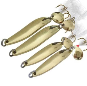 4 Stück Metall Jig Angelköder Swimbait Spinner 13g/10g/7g/5g Bait Spoon Jig Haken - Bild 1 von 6