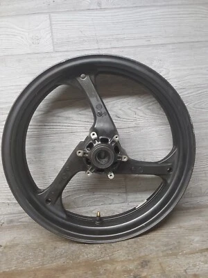 2004-2007 Honda CBR1000RR CBR1000 Forward Front Wheel Rim Black Bent - Image 1 of 4