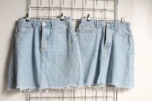 2 x River Island Womens Denim Skirt Bundle - Blue - Size 10 (k28) - Picture 1 of 5