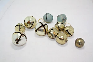 Lot of 11 Bells Various Sizes - Small One is Solid Brass and Old Craft Decor - Picture 1 of 6