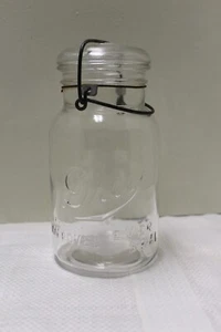 Drey Everseal Fruit Jar Canning Jar One Quart with Wire Bail & Lid Vintage 1920 - Picture 1 of 5
