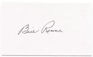 Bill Renna Signed 3x5 Index Card Autographed MLB Baseball New York Yankees - Picture 1 of 2