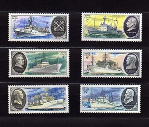 RUSSIA #4799-4804 MNH RESEARCH SHIPS & PORTRAITS - Picture 1 of 1