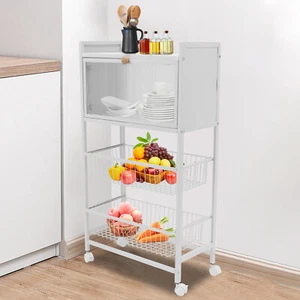 4 Tier Baker's Rack Microwave Oven Stand Kitchen Cookware Organizer Shelf USA - Picture 1 of 17