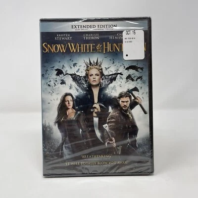 Snow White And The Huntsman (DVD, 2012, Extended Edition) Charlize Theron - New - Image 1 of 3