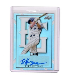 2021 Leaf Metal Perfect Game Luke Heyman Prismatic Auto RC