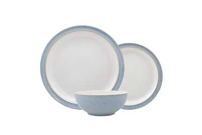 Denby - Elements - Blue - 12 Piece Dinner Set - 237609N - Image 1 of 2