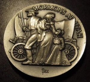 Mormons at Utah Longines Sterling Silver Medal - 35.8 grams UT - Picture 1 of 2