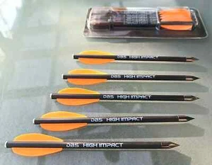 5 St. HIGH IMPACT Armbrustpfeile 6,3" für Stinger, Interceptor & VLAD 60-120 lbs - Bild 1 von 4