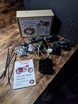 Gerador de ignição CDI-Zündlage Jawa 350 360 634 12V Lima 200W CDI - Imagem 1 de 4