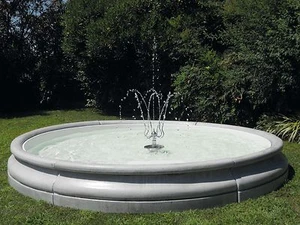 Standbrunnen Beckenbrunnen Springbrunnen GFK Brunnen Fontaine Freistehend Deko - Picture 1 of 1
