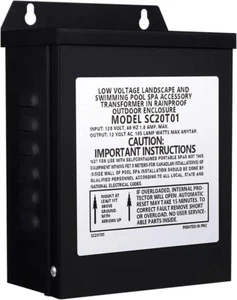 105W Pool Light Transformer 120 to 12v Spa Bulb Transformer Low-Voltage Safety - Picture 1 of 7