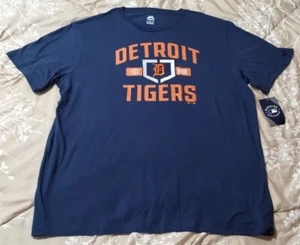 Majestic Detroit Tigers T-Shirt Men's XXL Navy Blue Brand New - Picture 1 of 4
