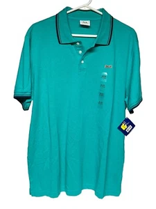 Le Tigre Green Polo Men's Shirt Size Large Short Sleeve Preppy Tiger NWT - Picture 1 of 9