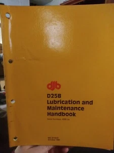 Manual de lubricación y mantenimiento DJB D25B MG0110-01 - Imagen 1 de 6