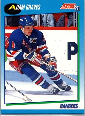 1991-92 Score Canadian - Bilingual #594 Adam Graves - Image 1 of 2