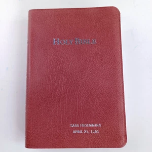 ROYAL Reference Bible 1983 Bonded Leather Dusty Rose Silver Gilt 745DR in Box - Picture 1 of 9