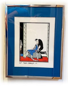 J.S. Gree Qui Trop Embrasse Art Deco Lithograph Print Ettore Tito Reproduction - Picture 1 of 6