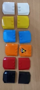 LEGO WEDGE CAR BONNET/TRIPLE CURVED ROOF (45677) 4x4x⅔ - 2 PIECES -CHOOSE COLOUR - Picture 1 of 7