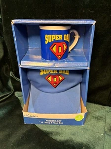 Fathers Day Super Dad Mug And Cap Set - Bild 1 von 4