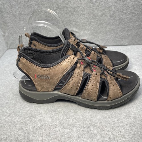 Sandali gladiatore Ecco Bluma Donna 39 US 9 marroni a scatto cinturino