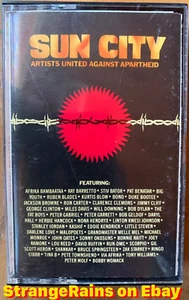SUN CITY Artists United Against Apartheid Cassette Tape Joey Ramone Miles Davis - Picture 1 of 3