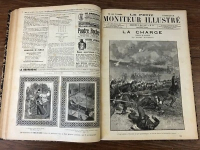 LE PETIT MONITEUR ILLUSTRE 1887 Journal Année COMPLETE en reliure RARE  - Photo 1/4