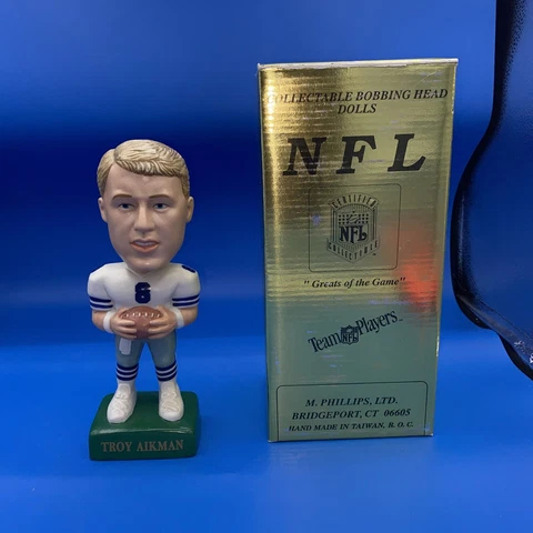 Troy Aikman Bobblehead Doll, Greats Of The Game  Team Players Dallas Cowboys Cover
