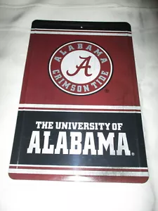**ALABAMA CRIMSON TIDE Embossed Metal Sign #3 - NEW** - Picture 1 of 1