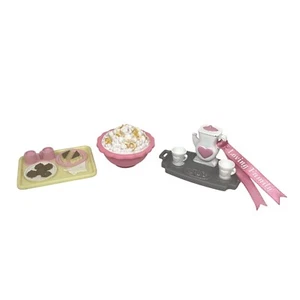 Fisher Price Loving Family Casa de Muñecas Sonidos Dulces Comida Bandeja de Té Palomitas de Maíz Snacks - Imagen 1 de 5