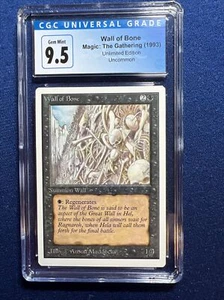 MTG Unlimited Wall of Bone CGC 9.5 Gem Mint (Blue Label 10) 1993 - Picture 1 of 2