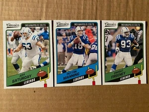 INDIANAPOLIS COLTS Legends Lot 2021 Panini Classics MANNING SATURDAY FREENEY - Picture 1 of 1