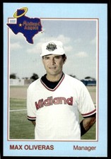1988 Grand Slam Baseball Card Max Oliveras Midland Angels #1
