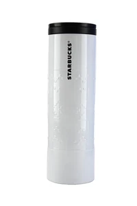 NEW Starbucks Snowflake Travel Tumbler 16oz White Holiday Winter Mug 2015 Coffee - Picture 1 of 14