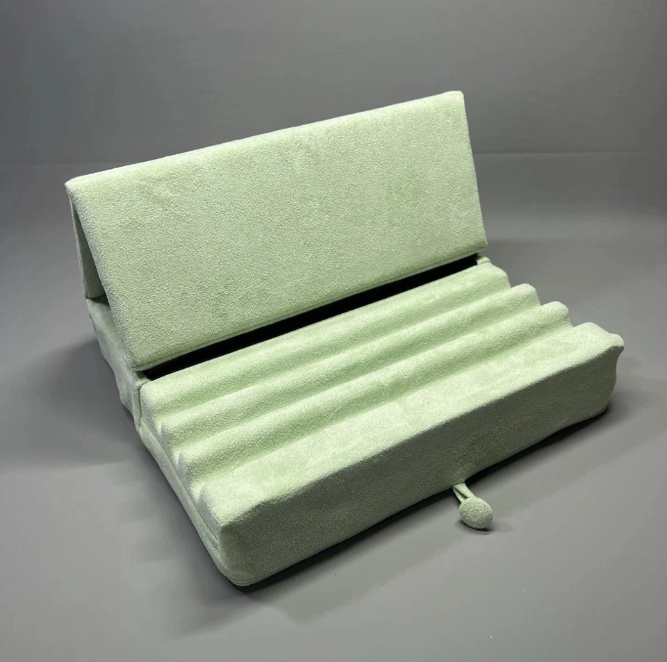 Tablet Pillow Lap Holder Foldable Stand Soft Pad Dock Multiple Viewing Angles - Image 1 of 4