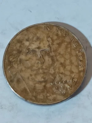 2018 D Jefferson Nickel Improper Annealed Planchets Mint Error - Image 1 of 2