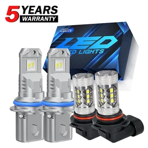 For Mitsubishi Outlander 2003 2004 Combo 4X LED High Low + Fog Light Bulb 6000K - Picture 1 of 15