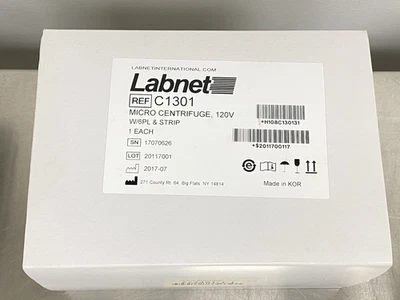 Labnet Micro Centrifuge C1301 Microtube + PCR Strip Rotors New In Box - Image 1 of 3