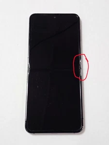 Bisagra de pantalla Samsung Galaxy Z Flip5 F731U AMOLED negra original OEM USADO-LEER - Imagen 1 de 12
