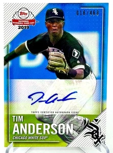 TIM ANDERSON AUTO | 2019 Topps National Card Day Autograph 16/463 White Sox - Picture 1 of 7