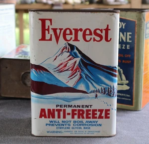 GRAFIK * 50er Jahre Ära IMMER GEFRIERSCHUTZ alte 1 Gallone Blech Öl Dose - Bild 1 von 6