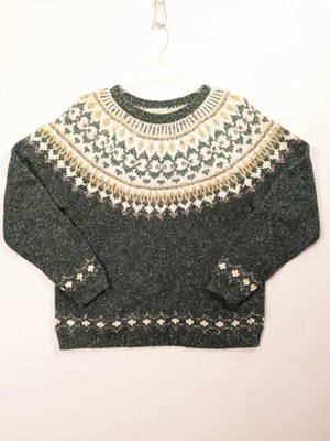 Винтажный St Johns Bay женщин средний свитер зеленый уютный ворота лыж - Изображение 1 из 4