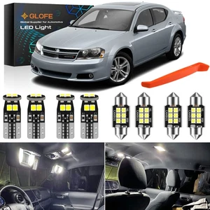LED Light Bulbs Interior Light Kit for Dodge Avenger 2007-2014 White Dome Lights - Picture 1 of 9