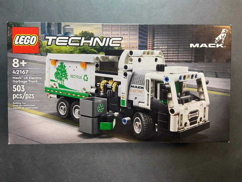 LEGO Technic MACK LR CAMIÓN DE BASURA ELÉCTRICO 42167 503 piezas NUEVO SELLADO Foto 1 de 4