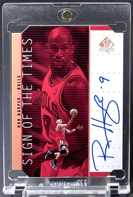 Ron Harper 1998-99 SP Authentic Sign Of The Times On Card Auto Chicago Bulls - Image 1 of 2