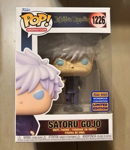 Funko Pop! Jujutsu Kaisen Satoru Gojo #1226 Wondercon 2023 SHARED STICKER - Picture 1 of 6