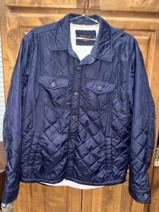 The Normal Brand Quilted Sherpa-Lined Jacket - Men’s Size Large - Navy Blue - Picture 1 of 7